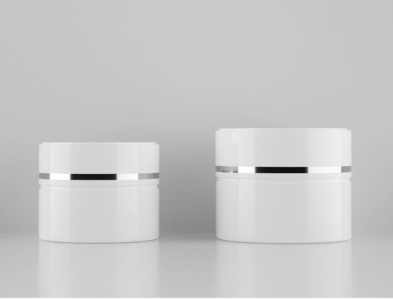 manufacturer white AS lipscrub container plastic jar with lid screw