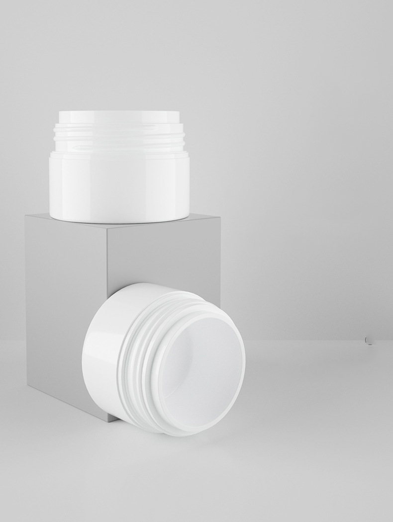 manufacturer white AS lipscrub container plastic jar with lid screw