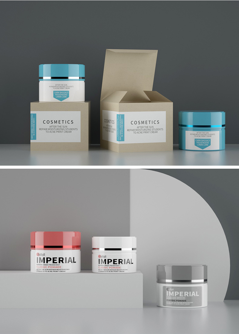 manufacturer white AS lipscrub container plastic jar with lid screw