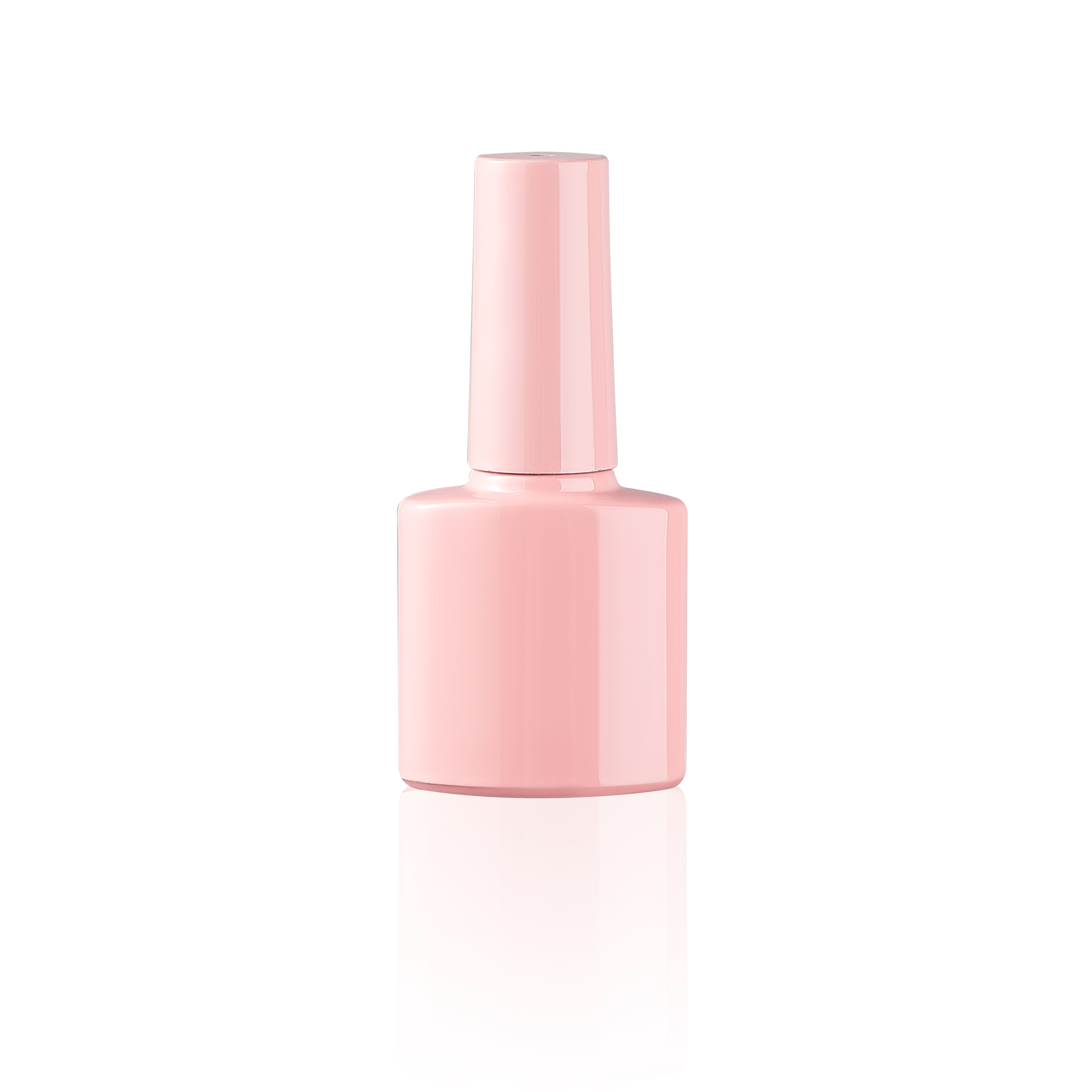 manufacturer wholesale 7ml 8ml 10ml 12ml packaging unique pink empty cosmetic gel nail polish glass bottles