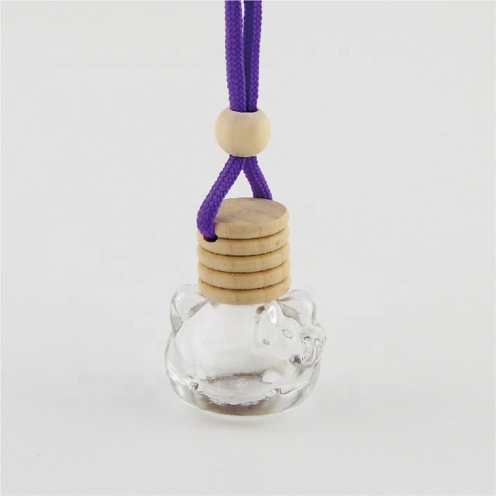 manufacturers round apple shape car diffuser perfume bottle with wooden cap