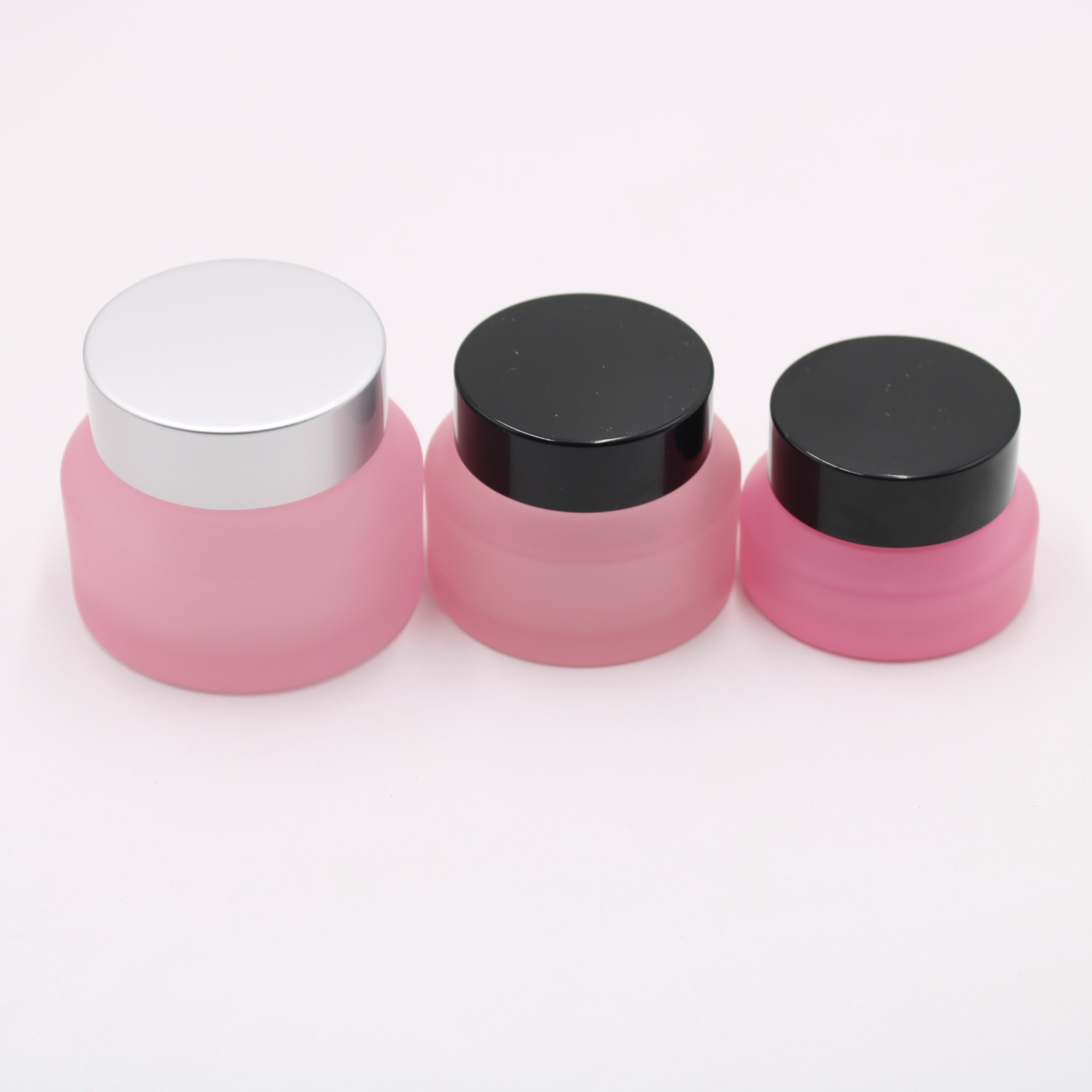 manufacturers wholesale whole set stock luxury cosmetic packaging serum pink glass dropper bottle