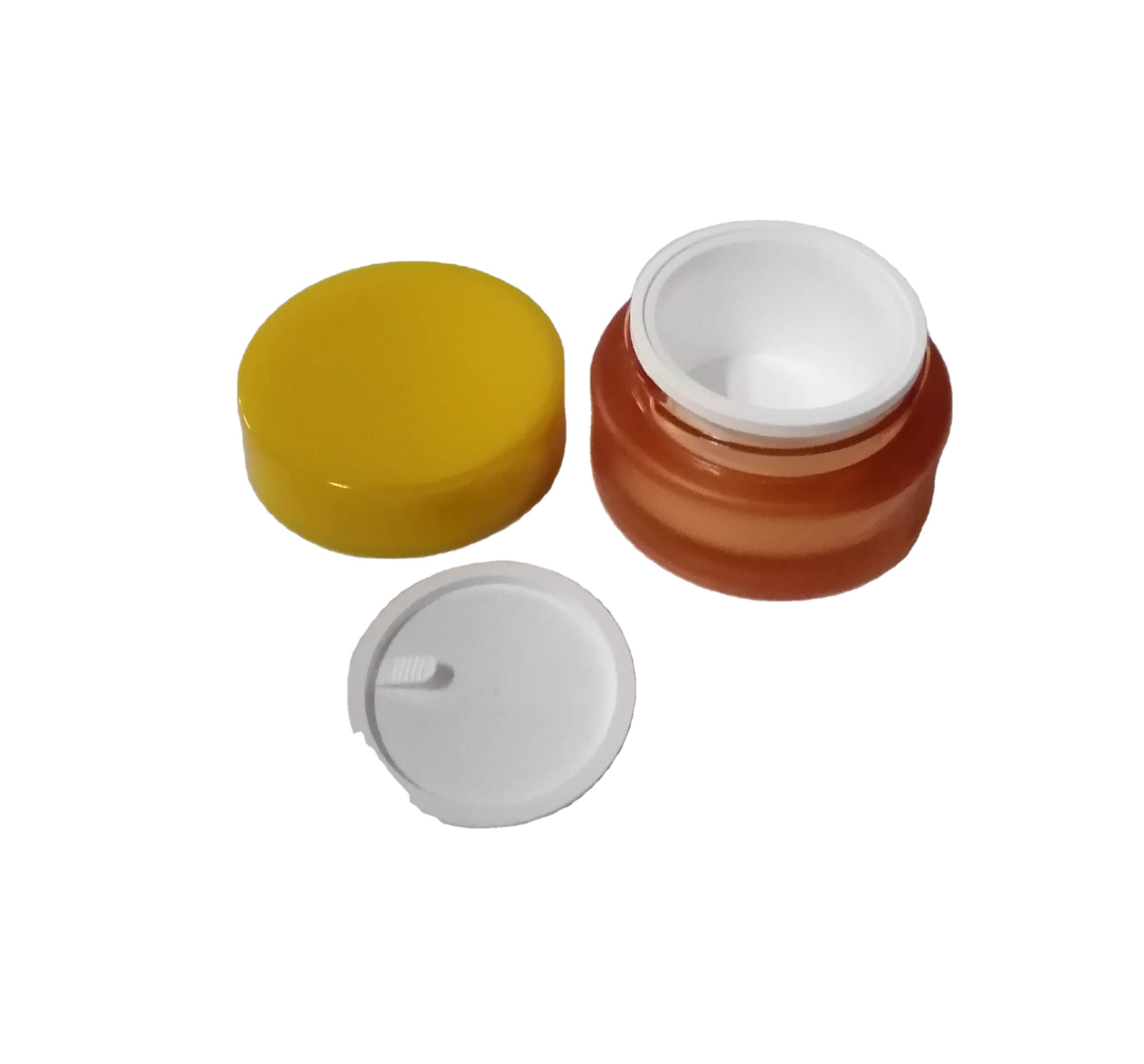 manufactury  50 80 g PET assortment cream Jar Can with screw lid silk screen printing pet jars