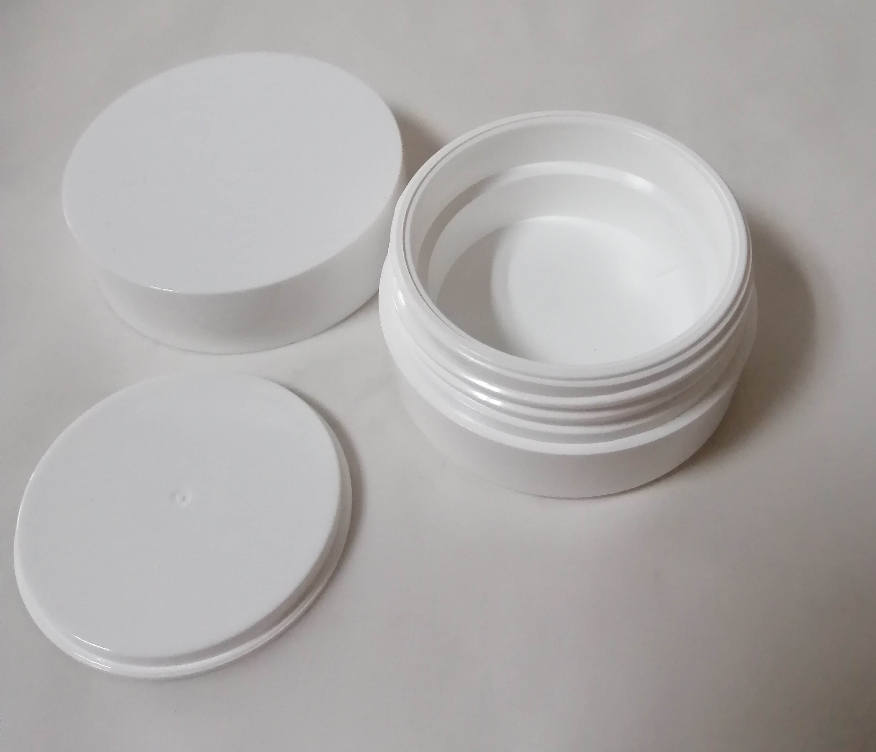 manufactury 50 80 g PET assortment cream Jar Can with screw lid silk screen printing pet jars