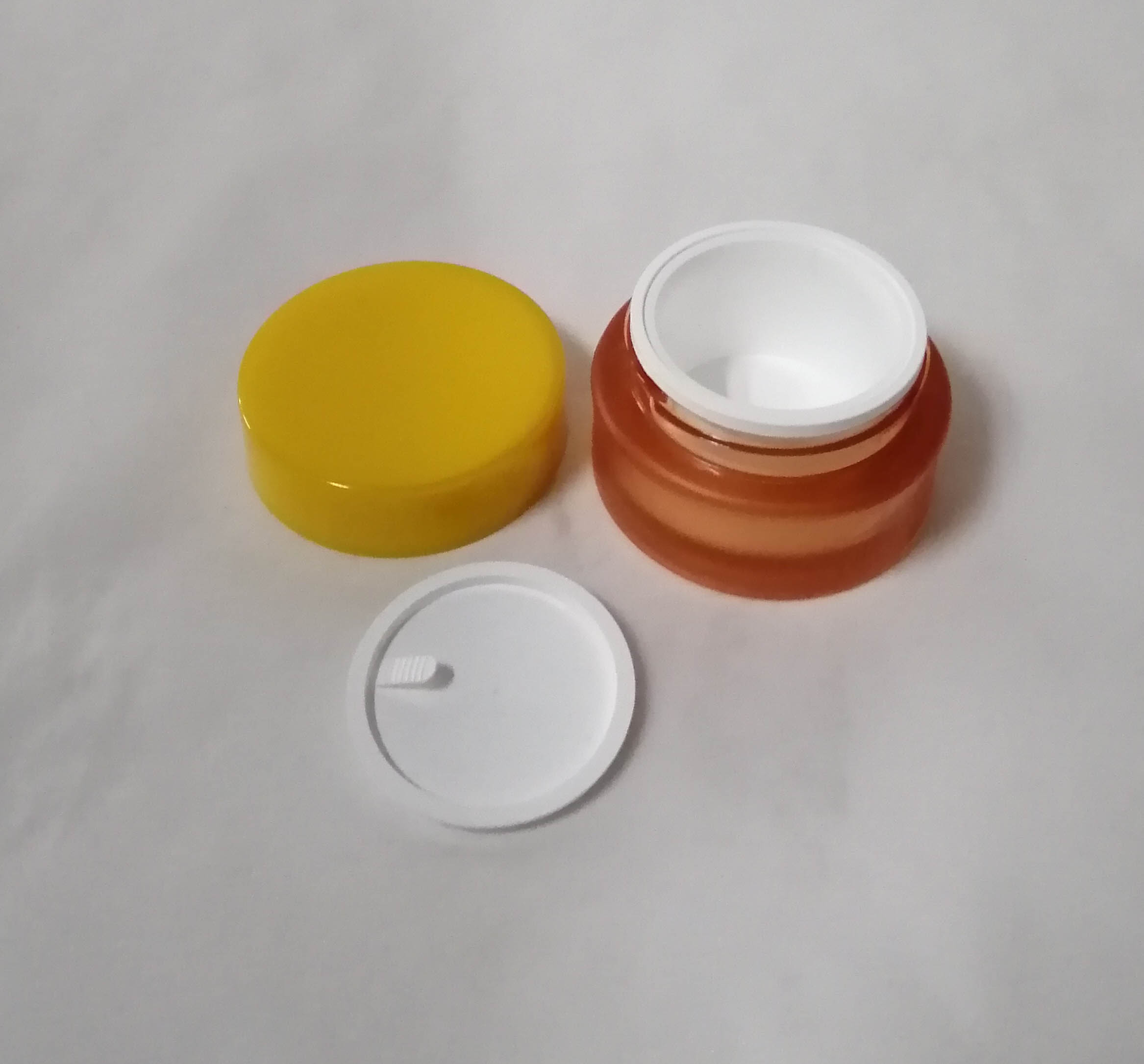 manufactury 50 80 g PET assortment cream Jar Can with screw lid silk screen printing pet jars