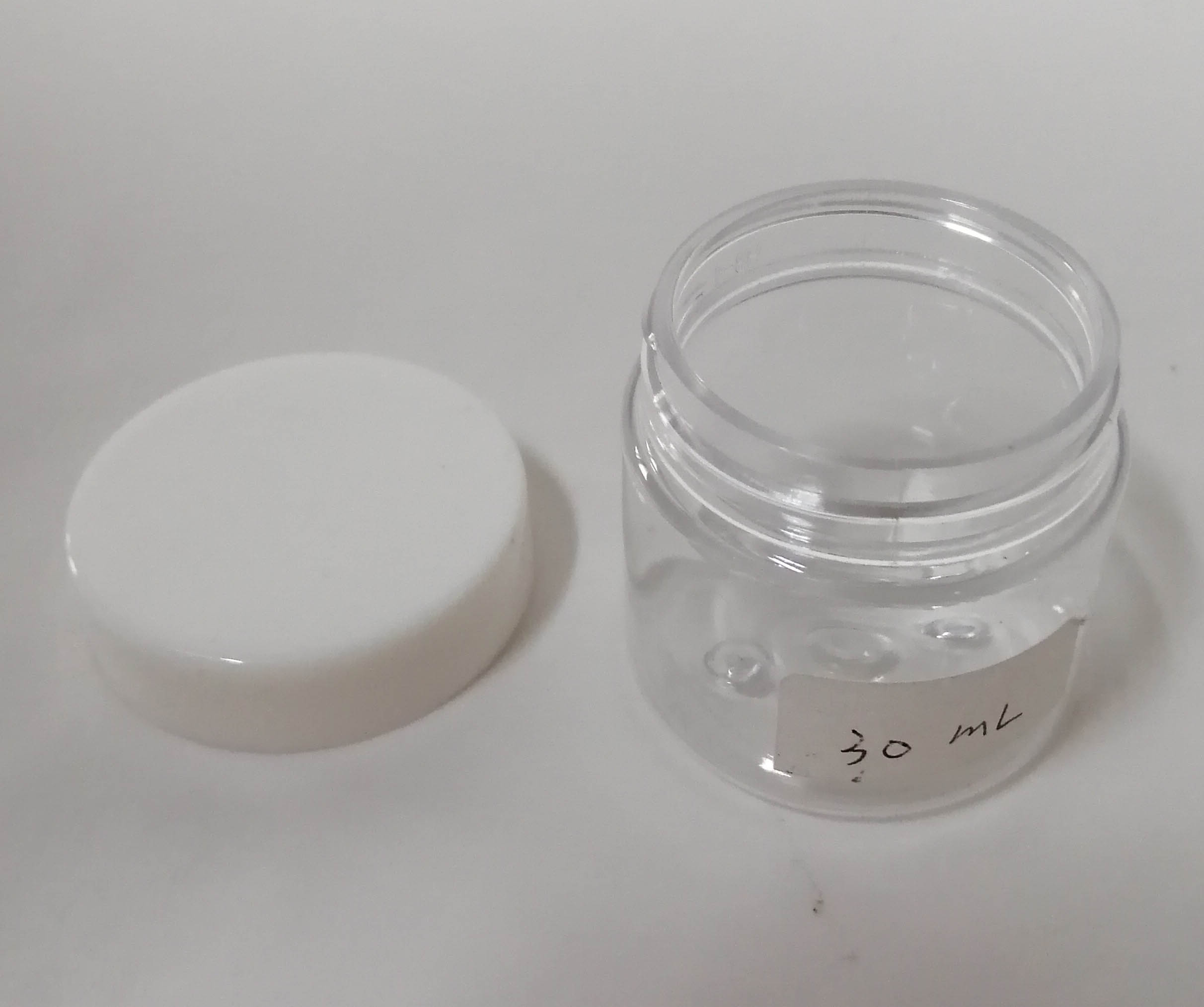 manufactury 50 80 g PET assortment cream Jar Can with screw lid silk screen printing pet jars