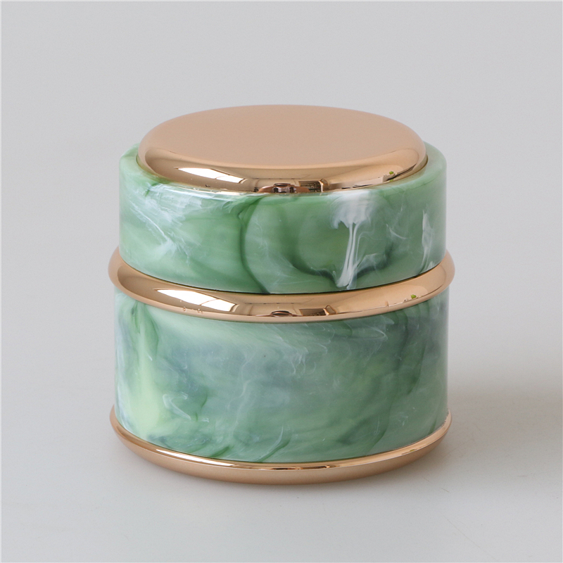 marble pattern 50 ml empty cosmetic jar packaging for uv gel