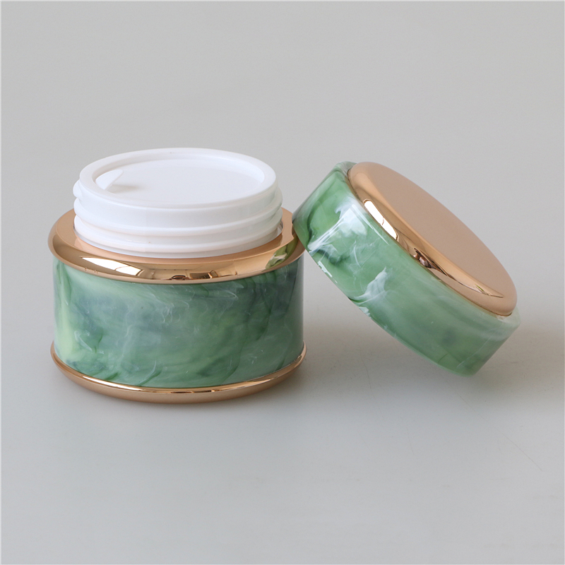 marble pattern 50 ml empty cosmetic jar packaging for uv gel