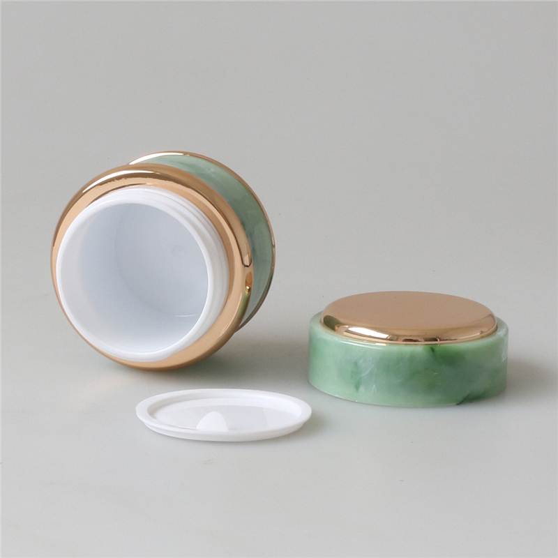 marble pattern 50 ml empty cosmetic jar packaging for uv gel
