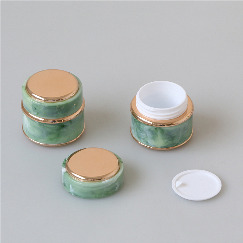 marble pattern 50 ml empty cosmetic jar packaging for uv gel
