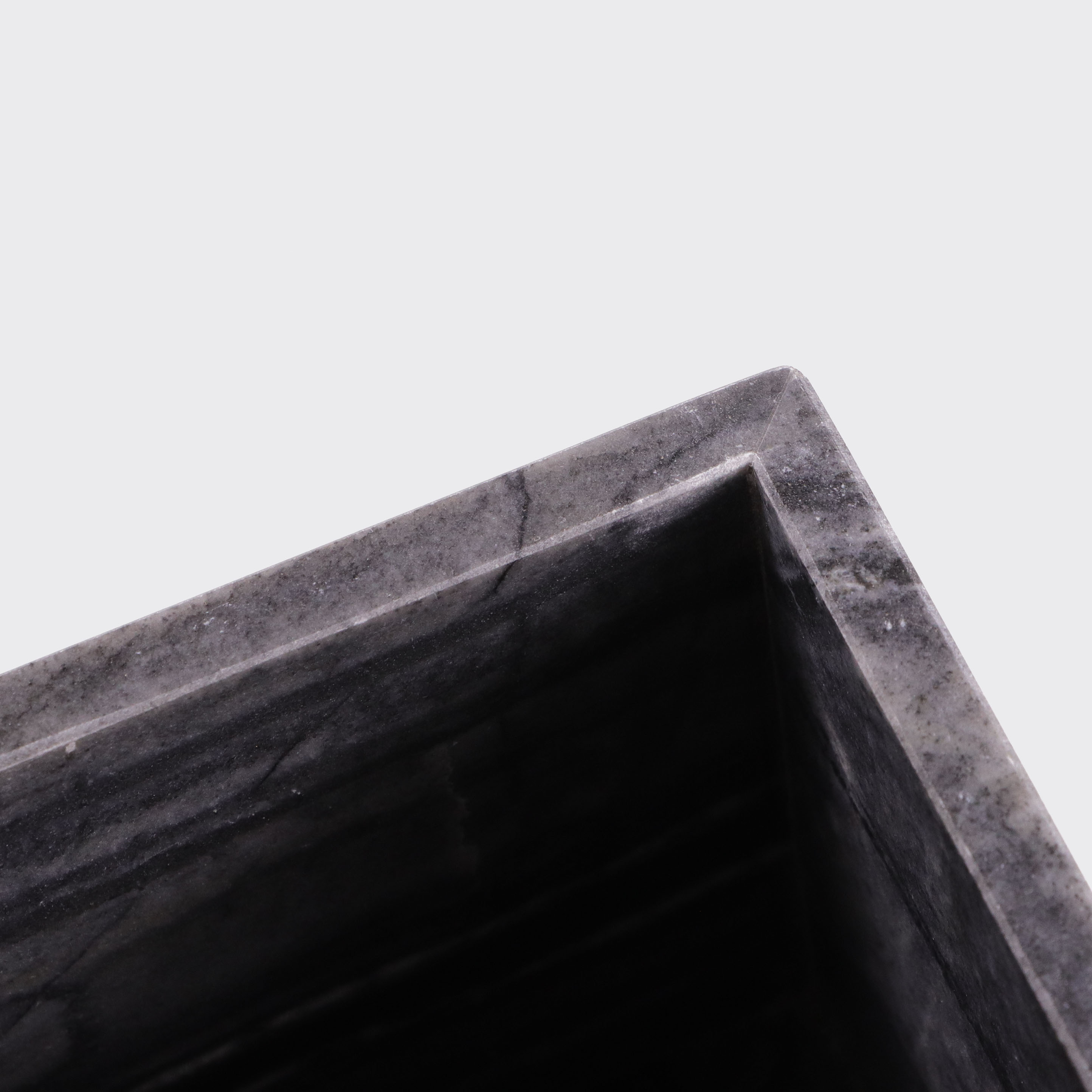 marble with copper decor storage jar with lid makes it easier to store your everyday kitchen essentials to bathroom necessities.