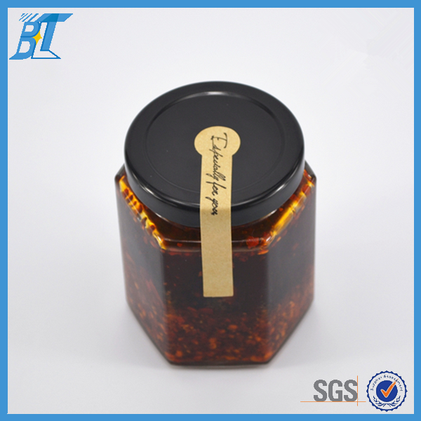 marmelade Jam jars 250ml glass square unique glass honey food jars with lids