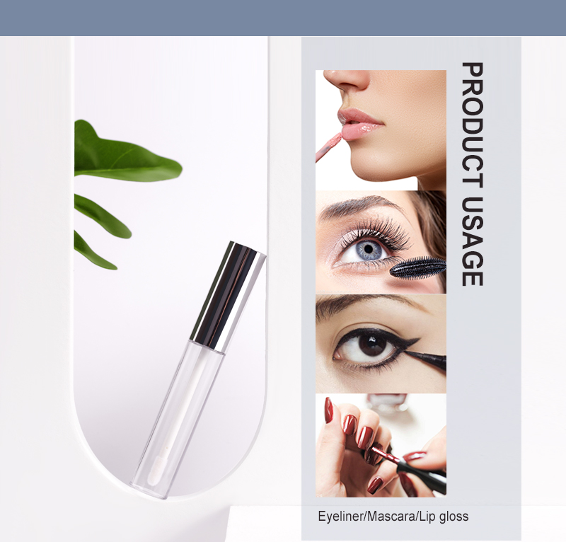 mascara tube rose mascara tube/empty mascara tubes wholesale lip tint empty bottle/10ml glass lip gloss bottles