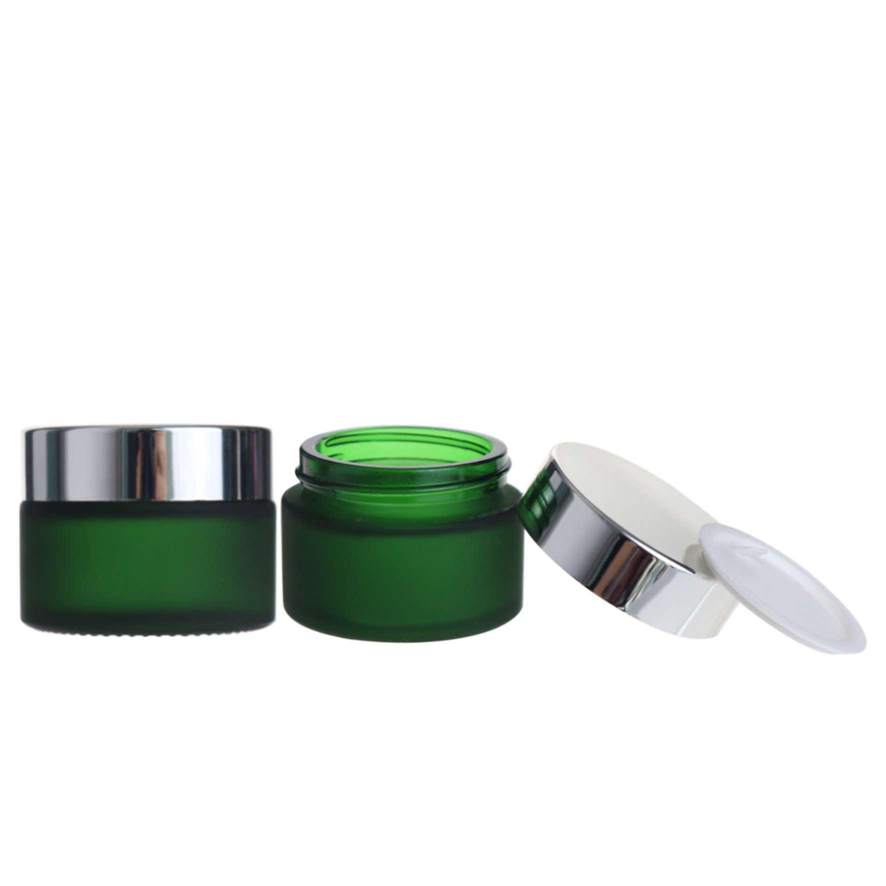 mason 1oz glass jars packaging for cosmetic cream with silver lids 30g wholesale