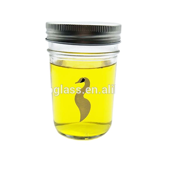 mason Glass Jar for jam canning glass jar with customer logo wholesale 4oz 8 oz 100ml 220ml
