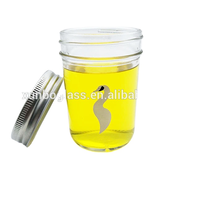 mason Glass Jar for jam canning glass jar with customer logo wholesale 4oz 8 oz 100ml 220ml