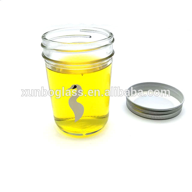 mason Glass Jar for jam canning glass jar with customer logo wholesale 4oz 8 oz 100ml 220ml