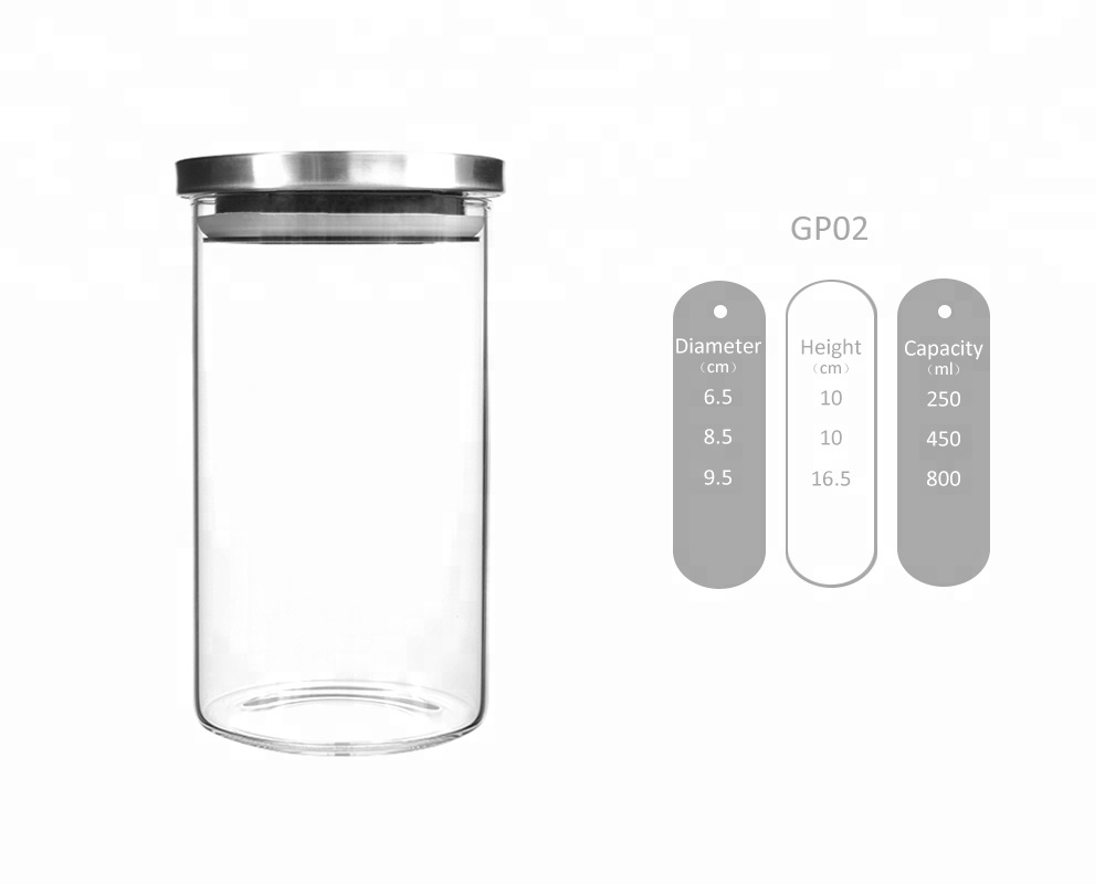 mason food jar packaging glass storage jar ceramic with stainless steel lid