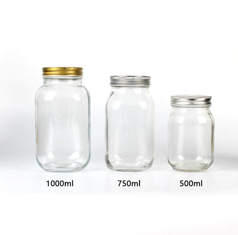 mason jars 16 oz wide mouth glass metal lid glass airtight storage jar food container glass