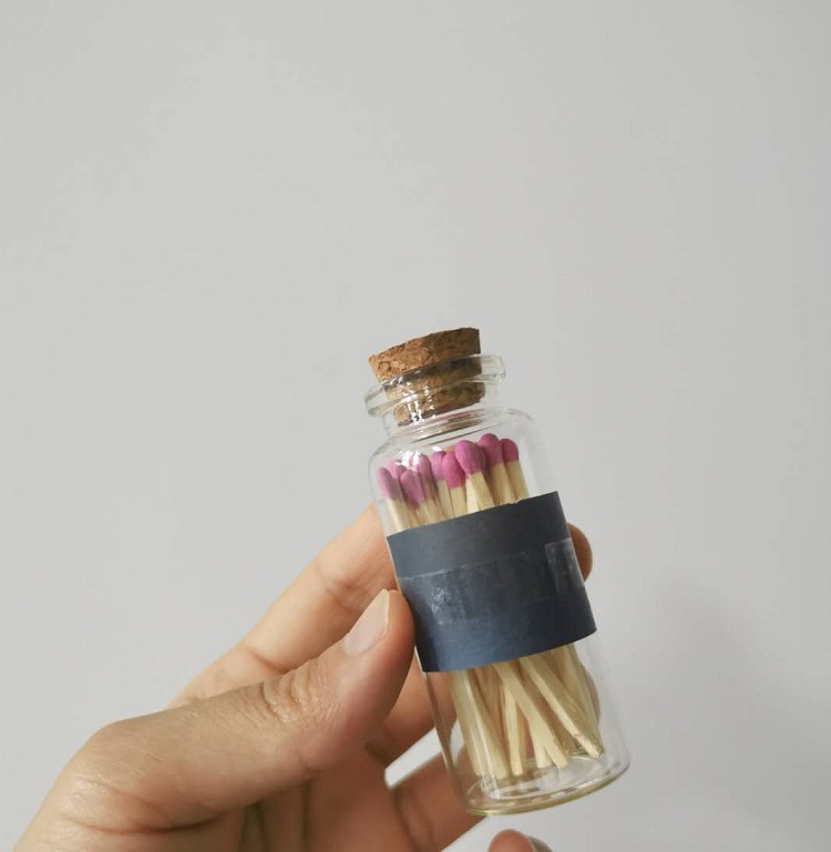 matches bottle custom matchbox glass bottle