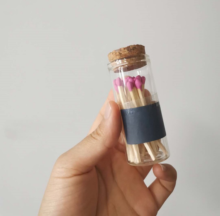 matches bottle custom matchbox glass bottle