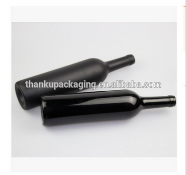 matt black and bright black wine bottles for wine elegant classic
