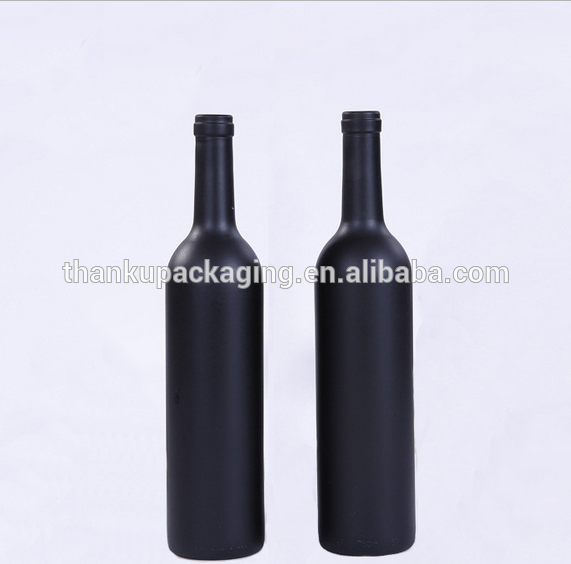 matt black and bright black wine bottles for wine elegant classic