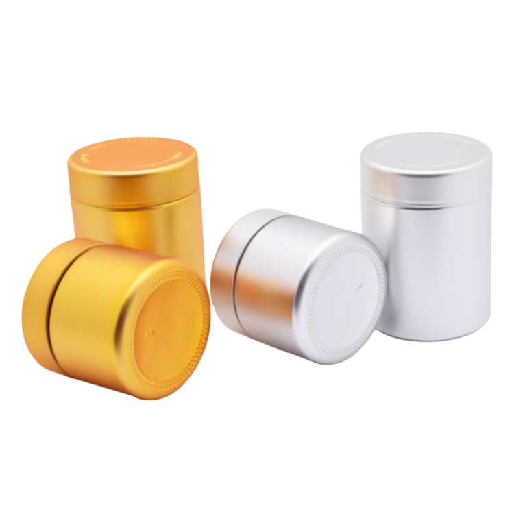 matt gold child resistant cap small 1oz 2oz 3oz 4oz 5oz  glass jar shiny silver plastic screw lid jars packaging