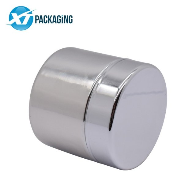 matt gold child resistant cap small 1oz 2oz 3oz 4oz 5oz glass jar shiny silver plastic screw lid jars packaging