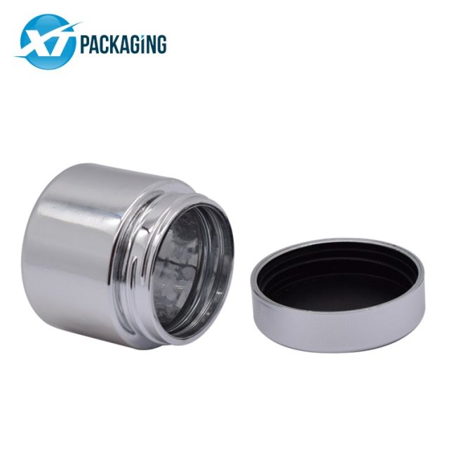 matt gold child resistant cap small 1oz 2oz 3oz 4oz 5oz glass jar shiny silver plastic screw lid jars packaging