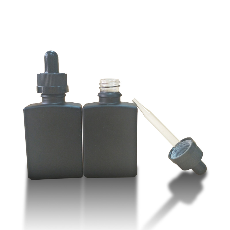 matte black beard oil bottles square 1oz matte black glass bottles with dropper rectangle 30ml glass dropper bottle
