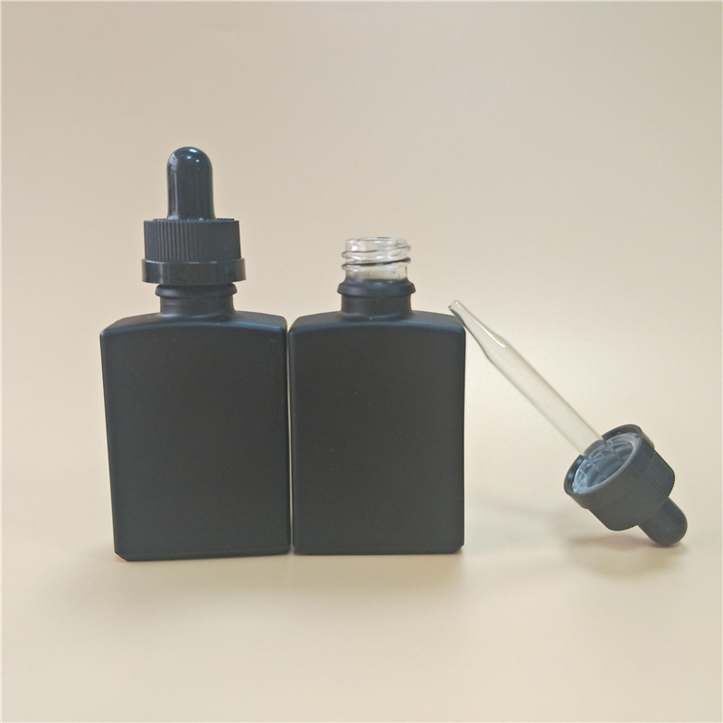 matte black beard oil bottles square 1oz matte black glass bottles with dropper rectangle 30ml glass dropper bottle