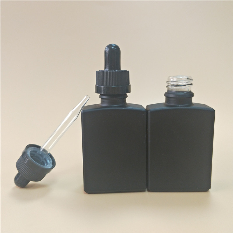 matte black beard oil bottles square 1oz matte black glass bottles with dropper rectangle 30ml glass dropper bottle