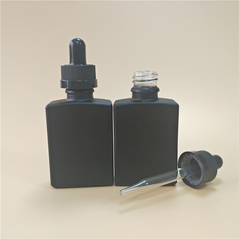 matte black beard oil bottles square 1oz matte black glass bottles with dropper rectangle 30ml glass dropper bottle