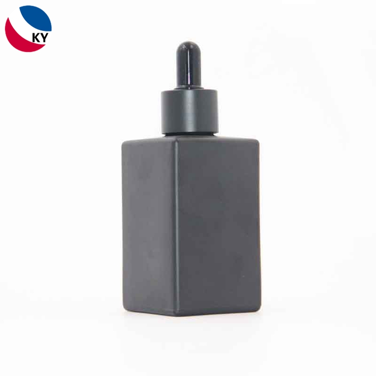 matte black dropper for 100ml 120ml matte black glass bottle