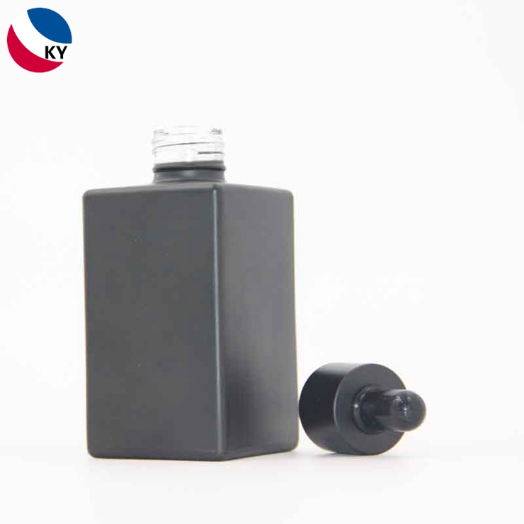 matte black dropper for 100ml 120ml matte black glass bottle