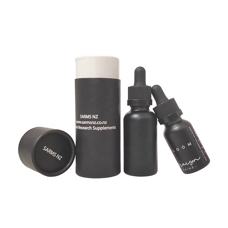 matte black frosted  glass dropper bottle 15ml 30ml