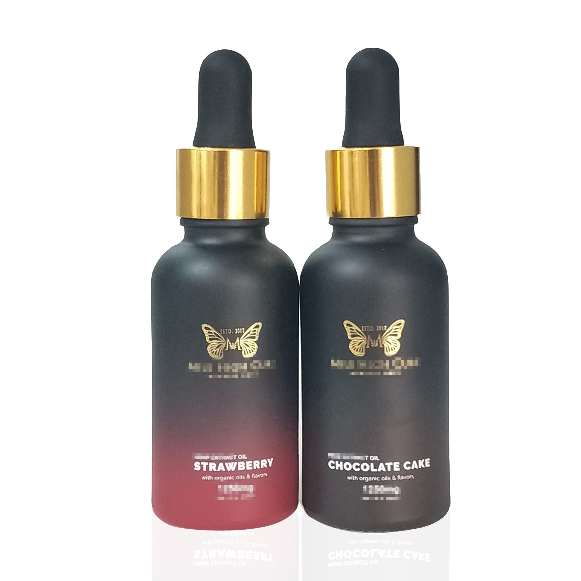 matte black frosted glass dropper bottle 15ml 30ml
