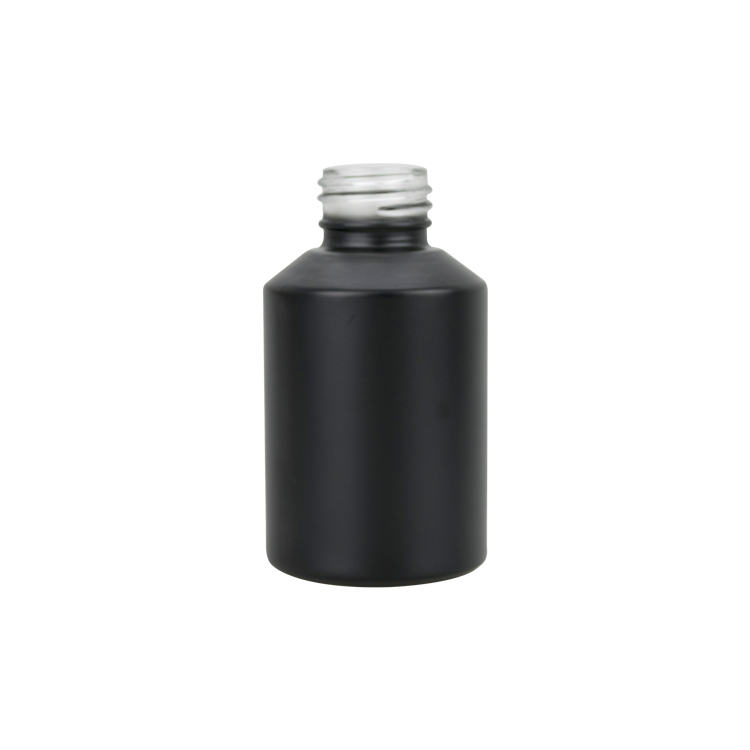 matte black glass bottle 60ml 2oz glass bottle with pump