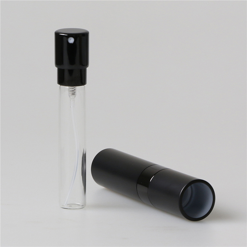 matte black mini portable perfume travel atomizer 5ml 8ml 10ml 15ml 20ml