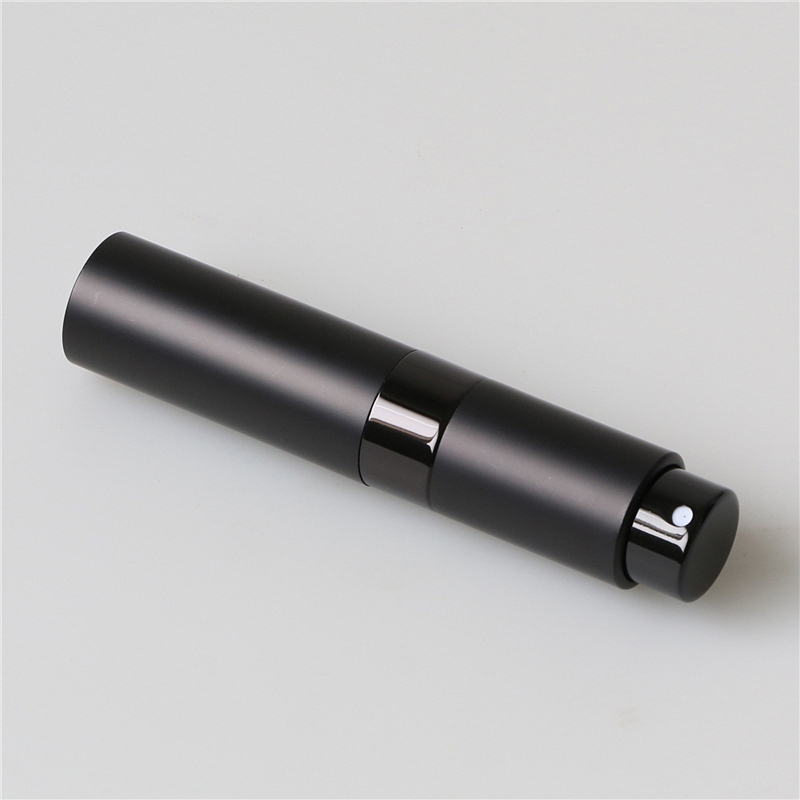 matte black mini portable perfume travel atomizer 5ml 8ml 10ml 15ml 20ml