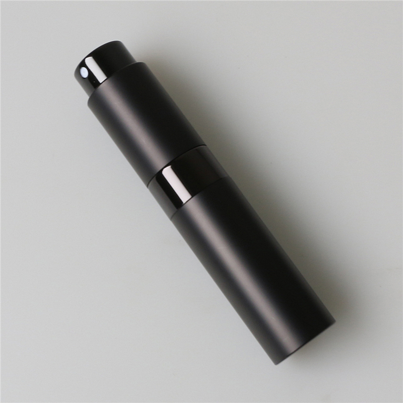 matte black mini portable perfume travel atomizer 5ml 8ml 10ml 15ml 20ml