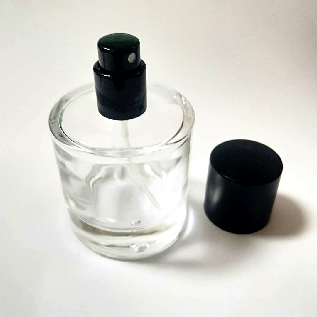 matte black perfume cap glass jars and bottles storage
