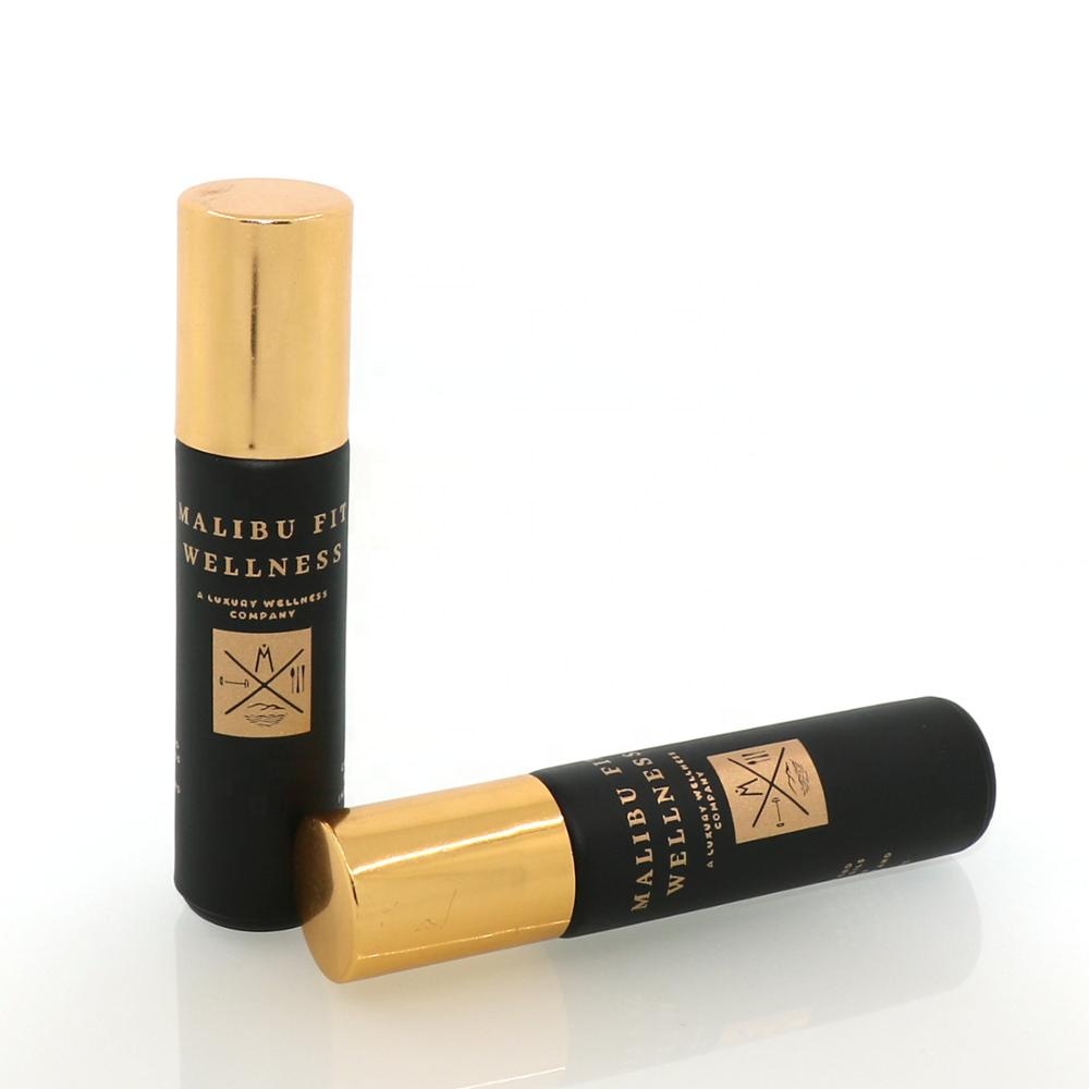 matte black roller/roll on perfume bottle with black cap 5ml 7ml 8ml glass perfume bottles 10ml 15ml