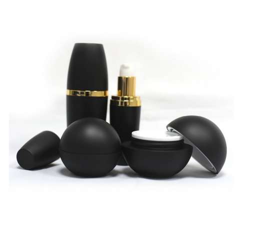 matte black round ball  luxury sets 3g 5g 10g 15g 20g China mist sprayer 1oz 2oz 4oz cosmetic packaging cosmetic bottle jar