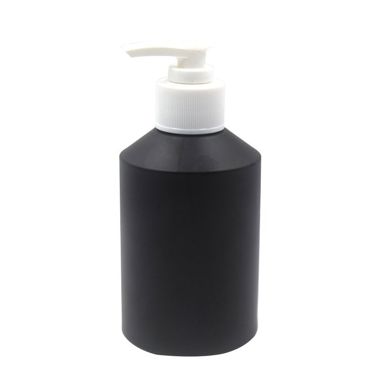 matte black slant shoulder glass bottle 60ml 125lml 200ml 250ml hot sale frosted cosmetic lotion bottles with pumps