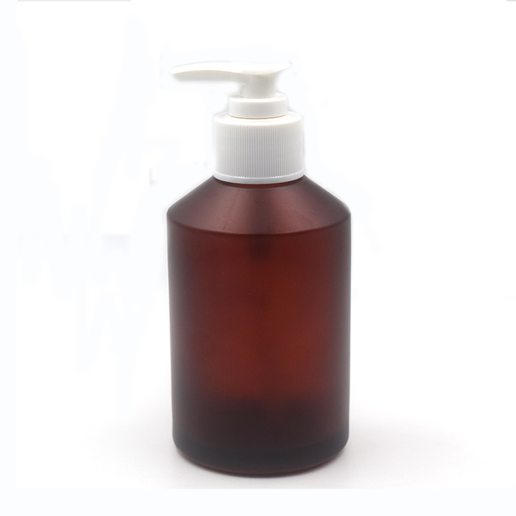 matte black slant shoulder glass bottle 60ml 125lml 200ml 250ml hot sale frosted cosmetic lotion bottles with pumps