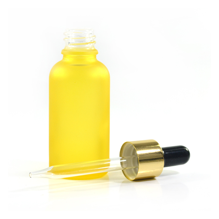 matte blue green purple pink red frosted essential oil 30ml glass dropper with plastic aluminum cap top