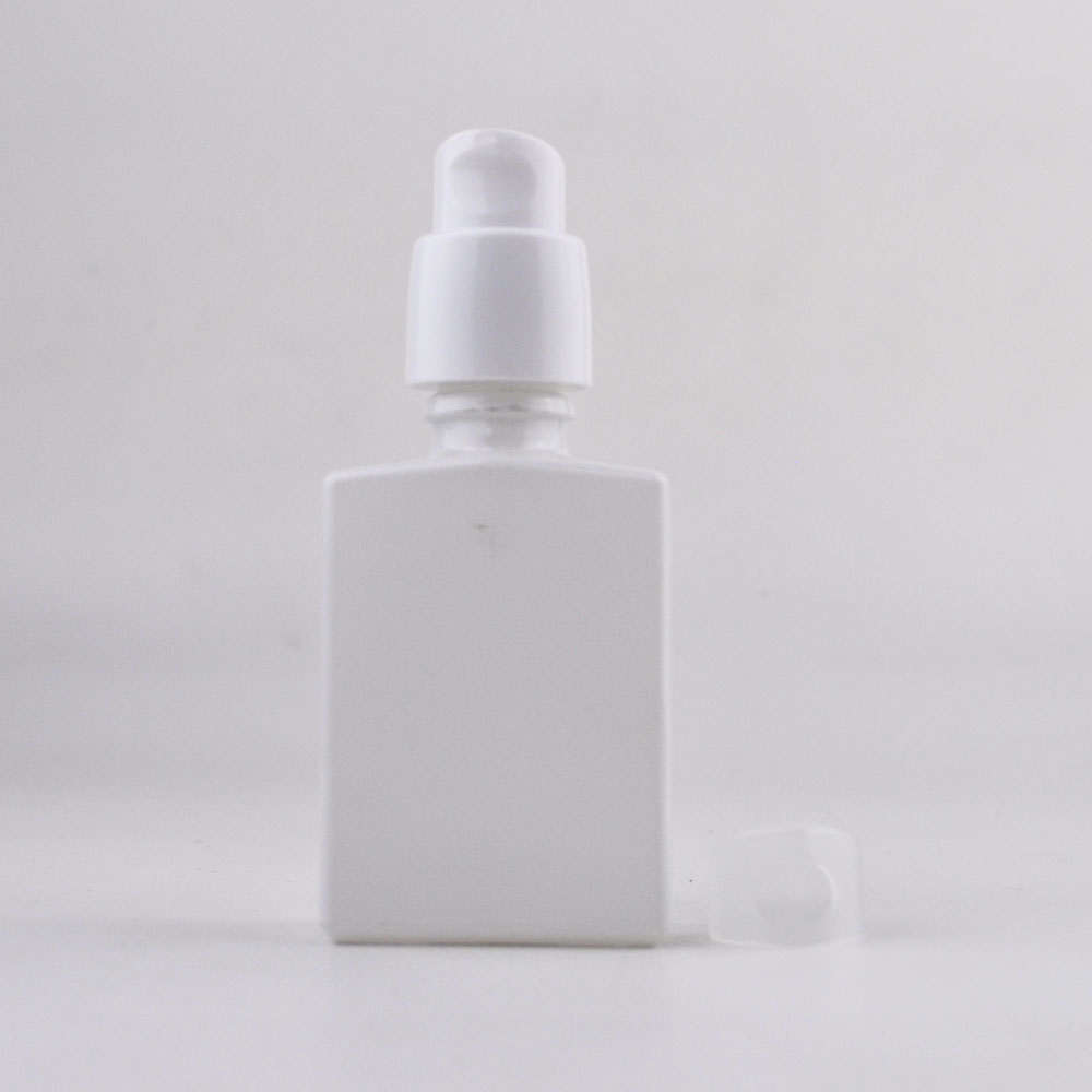 matte color cosmetic body cream glass bottle with pump 30 ml