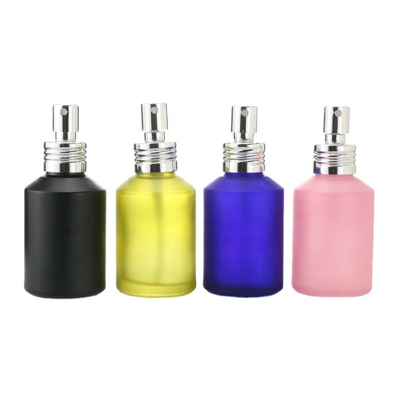 matte frosted cosmetic glass bottle sets glass for skincare face cream lotion bottle